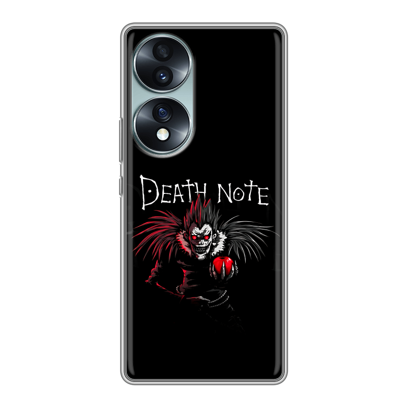 Силиконовый чехол на Huawei Honor 70 с принтом Death note Тетрадь смерти Силиконовый чехол на Huawei Honor 70 с принтом Death note Тетрадь смерти