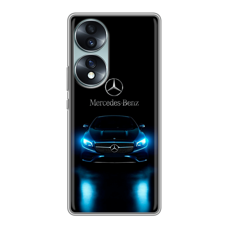 Силиконовый противоударный чехол на Huawei Honor 70 с принтом Mercedes Мерседес Силиконовый противоударный чехол на Huawei Honor 70 с принтом Mercedes Мерседес