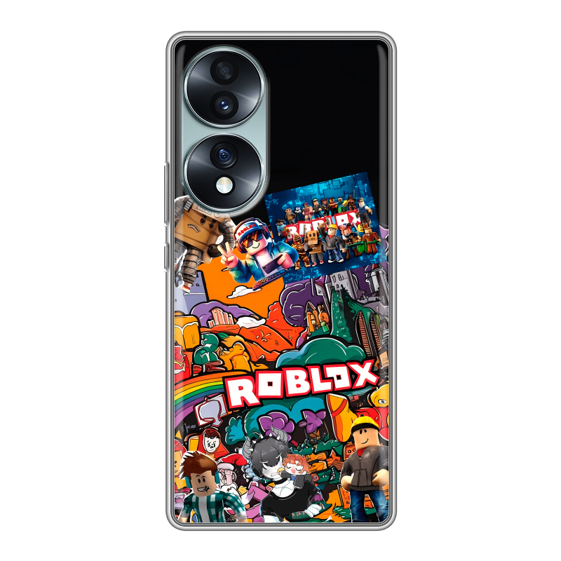 Силиконовый чехол на Huawei Honor 70 с принтом Roblox Роблокс Силиконовый чехол на Huawei Honor 70 с принтом Roblox Роблокс
