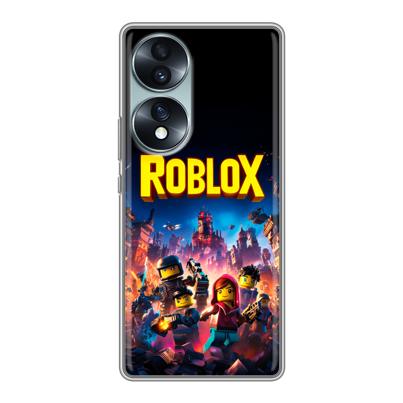Силиконовый чехол на Huawei Honor 70 с принтом Roblox Роблокс Силиконовый чехол на Huawei Honor 70 с принтом Roblox Роблокс