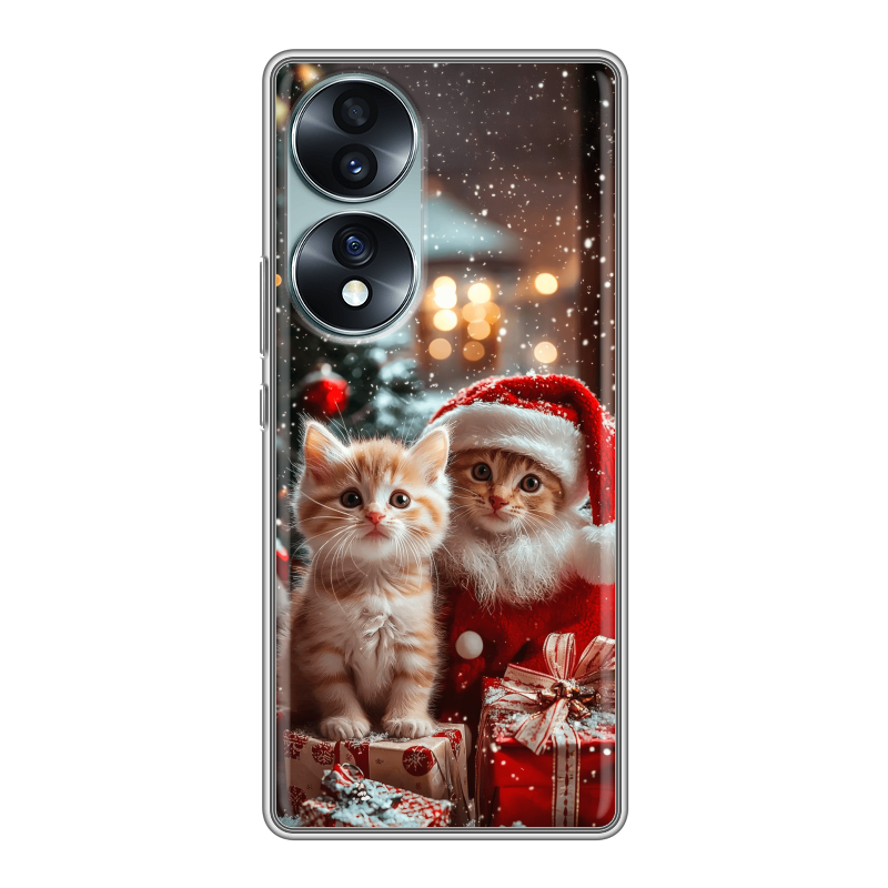 Силиконовый чехол на Huawei Honor 70 с принтом Новый год Силиконовый чехол на Huawei Honor 70 с принтом Новый год