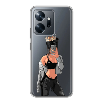 Силиконовый чехол на Infinix Zero 20 с принтом Женские принты Силиконовый чехол на Infinix Zero 20 с принтом Женские принты