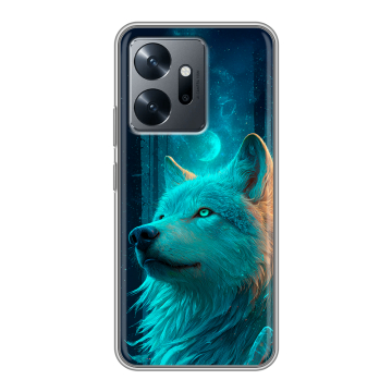 Силиконовый чехол на Infinix Zero 20 с принтом бабочки саккура