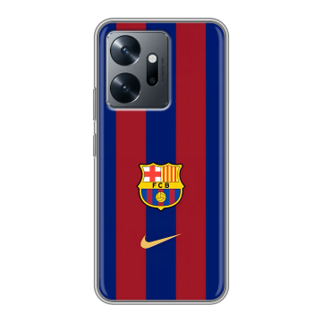 Силиконовый чехол на Infinix Zero 20 с принтом Барселона Barcelona