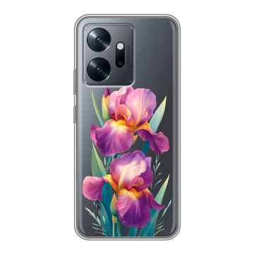 Силиконовый чехол на Infinix Zero 20 с принтом Цветы орхидеи Силиконовый чехол на Infinix Zero 20 с принтом Цветы орхидеи
