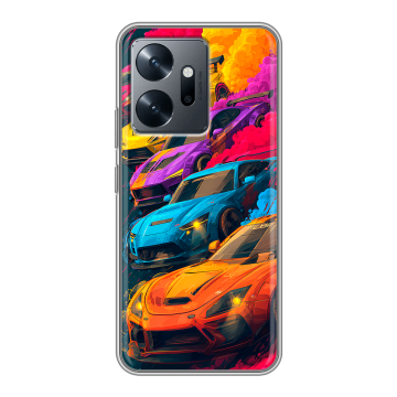 Силиконовый чехол на Infinix Zero 20 с принтом Тачки Силиконовый чехол на Infinix Zero 20 с принтом Тачки