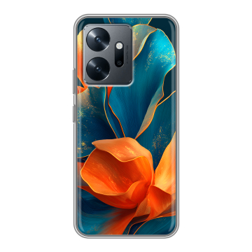 Силиконовый чехол на Infinix Zero 20 с принтом Цветы Силиконовый чехол на Infinix Zero 20 с принтом Цветы