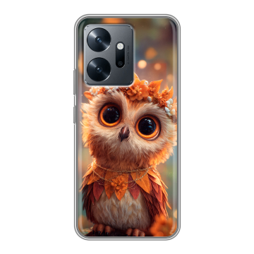 Силиконовый чехол на Infinix Zero 20 с принтом Милая сова