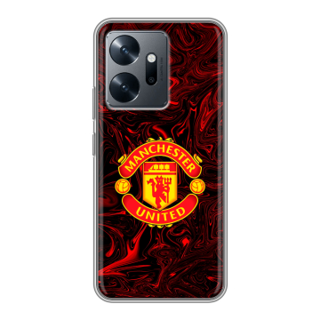 Силиконовый чехол на Infinix Zero 20 с принтом Manchester United