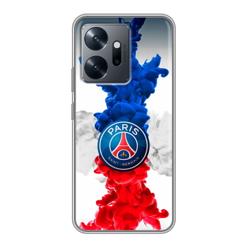 Силиконовый чехол на Infinix Zero 20 с принтом PSG ПСЖ