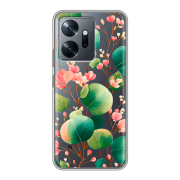 Силиконовый чехол на Infinix Zero 20 с принтом женский