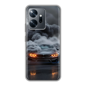 Силиконовый чехол на Infinix Zero 20 с принтом BMW БМВ