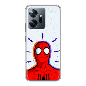 Силиконовый чехол на Infinix Zero 20 с принтом Spiderman Человек паук
