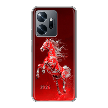 Силиконовый чехол на Infinix Zero 20 с принтом Новый год