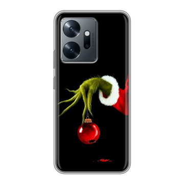 Силиконовый чехол на Infinix Zero 20 с принтом Новый год Гринч