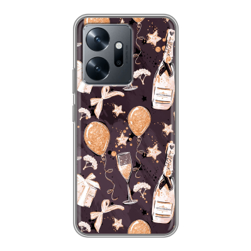 Силиконовый чехол на Infinix Zero 20 с принтом Новый год