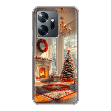 Силиконовый чехол на Infinix Zero 20 с принтом Новый год