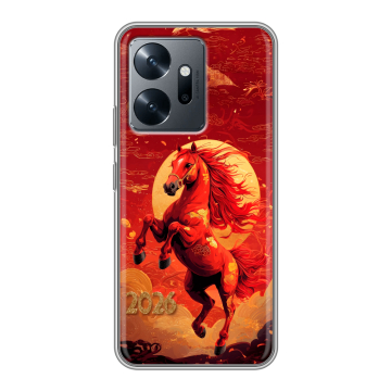 Силиконовый чехол на Infinix Zero 20 с принтом Новый год