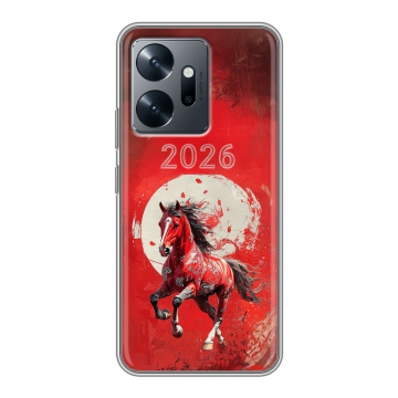 Силиконовый чехол на Infinix Zero 20 с принтом Новый год