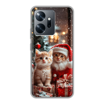 Силиконовый чехол на Infinix Zero 20 с принтом Новый год