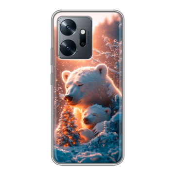 Силиконовый чехол на Infinix Zero 20 с принтом Новый год