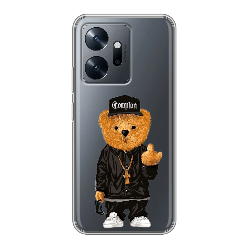 Силиконовый чехол на Infinix Zero 20 с принтом Мишка Силиконовый чехол на Infinix Zero 20 с принтом Мишка