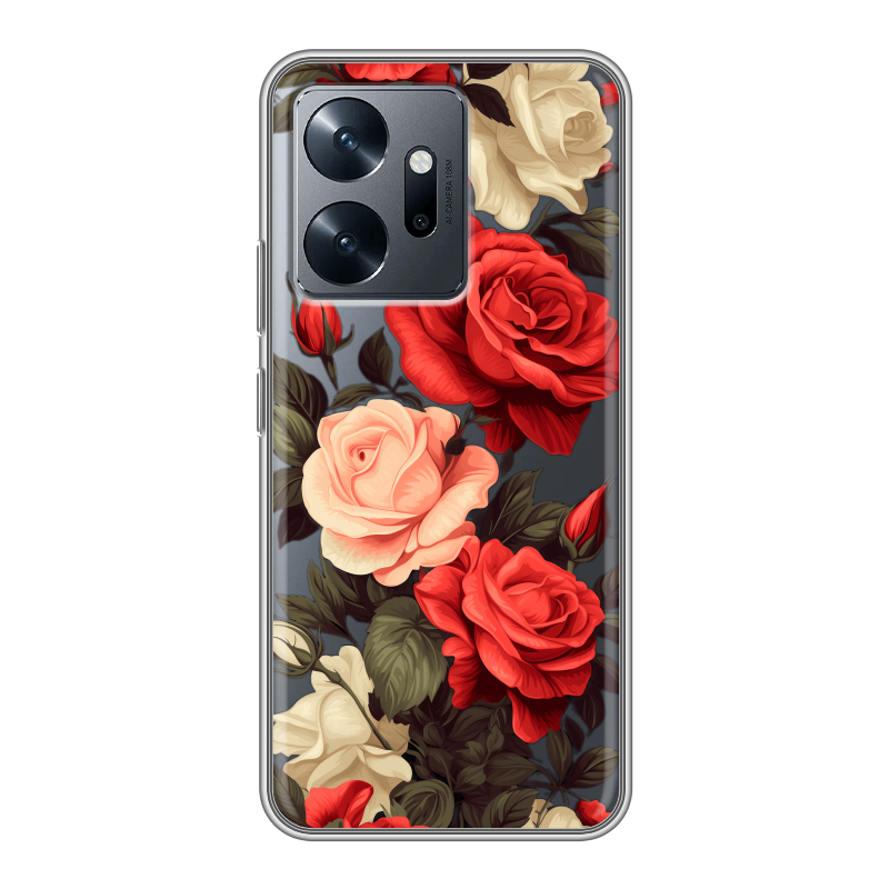 Силиконовый чехол на Infinix Zero 20 с принтом Розы Силиконовый чехол на Infinix Zero 20 с принтом Розы
