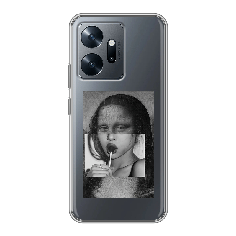 Силиконовый чехол на Infinix Zero 20 с принтом Мона Лиза Силиконовый чехол на Infinix Zero 20 с принтом Мона Лиза