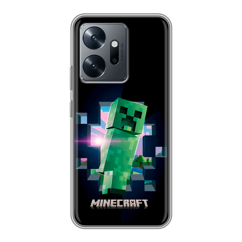 Силиконовый чехол на Infinix Zero 20 с принтом Майнкрафт Minecraft Силиконовый чехол на Infinix Zero 20 с принтом Майнкрафт Minecraft