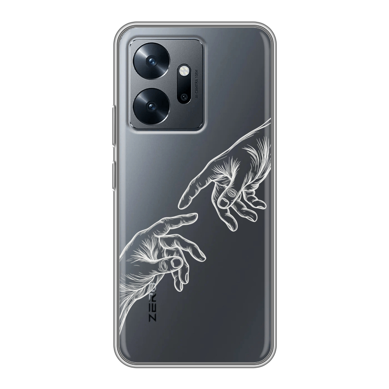 Силиконовый чехол на Infinix Zero 20 с принтом Сотворение мира Силиконовый чехол на Infinix Zero 20 с принтом Сотворение мира