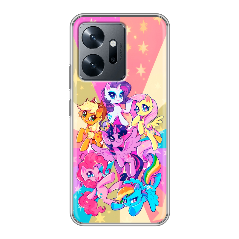 Силиконовый чехол на Infinix Zero 20 с принтом My little pony Дружба чудо Силиконовый чехол на Infinix Zero 20 с принтом My little pony Дружба чудо