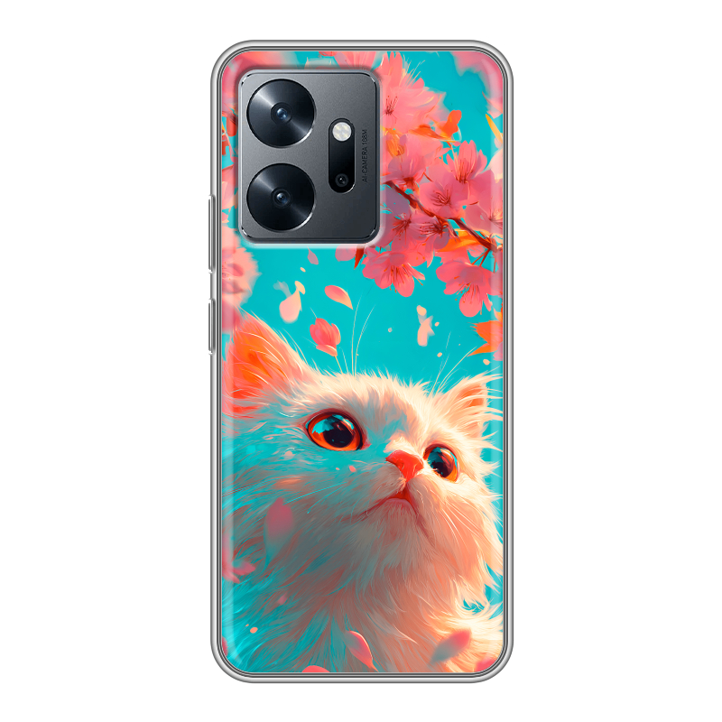 Силиконовый чехол на Infinix Zero 20 с принтом Красивый кот Силиконовый чехол на Infinix Zero 20 с принтом Красивый кот