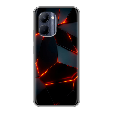 Силиконовый чехол на Realme C33 с принтом Яркие абстракции Силиконовый чехол на Realme C33 с принтом Яркие абстракции