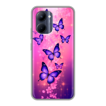 Силиконовый чехол на Realme C33 с принтом Бабочки