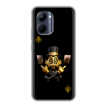 Силиконовый чехол на Realme C33 с принтом Золотой скрудж макдак