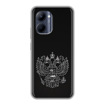Силиконовый чехол на Realme C33 с принтом Герб России