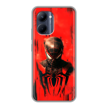 Силиконовый чехол на Realme C33 с принтом человек паук spiderman