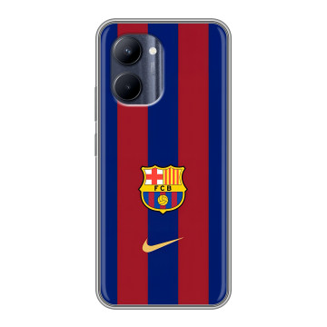 Силиконовый чехол на Realme C33 с принтом Барселона Barcelona Силиконовый чехол на Realme C33 с принтом Барселона Barcelona
