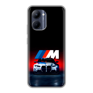 Силиконовый чехол на Realme C33 с принтом БМВ BMW