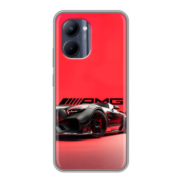 Силиконовый чехол на Realme C33 с принтом Мерседес Mercedes AMG Силиконовый чехол на Realme C33 с принтом Мерседес Mercedes AMG