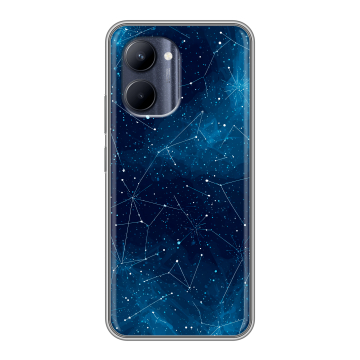 Силиконовый чехол на Realme C33 с принтом Космос звезды Силиконовый чехол на Realme C33 с принтом Космос звезды