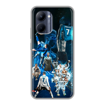 Силиконовый чехол на Realme C33 с принтом Реал Роналдо
