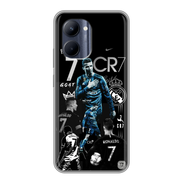 Силиконовый чехол на Realme C33 с принтом Реал Роналдо