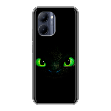 Силиконовый чехол на Realme C33 с принтом Как приручить дракона