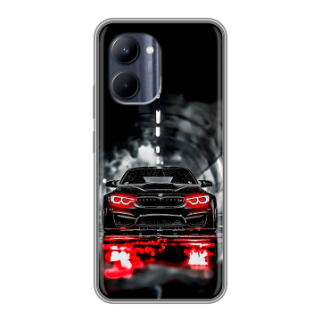 Силиконовый чехол на Realme C33 с принтом BMW БМВ