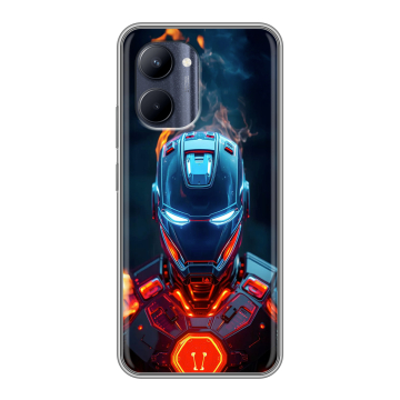 Силиконовый чехол на Realme C33 с принтом IronMan Железный человек Силиконовый чехол на Realme C33 с принтом IronMan Железный человек