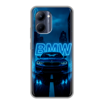 Силиконовый чехол на Realme C33 с принтом BMW БМВ Силиконовый чехол на Realme C33 с принтом BMW БМВ