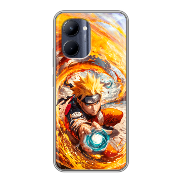 Силиконовый чехол на Realme C33 с принтом Аниме Наруто Naruto