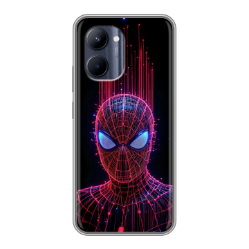Силиконовый чехол на Realme C33 с принтом Spiderman Человек паук