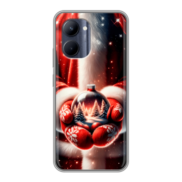 Силиконовый чехол на Realme C33 с принтом Новый год